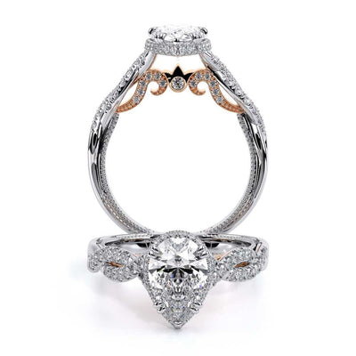 Verragio Halo Pear Engagement Ring