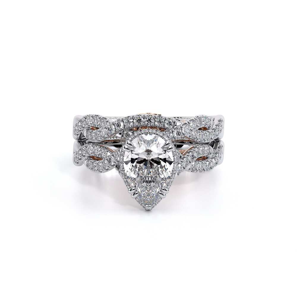 Verragio Halo Pear Engagement Ring