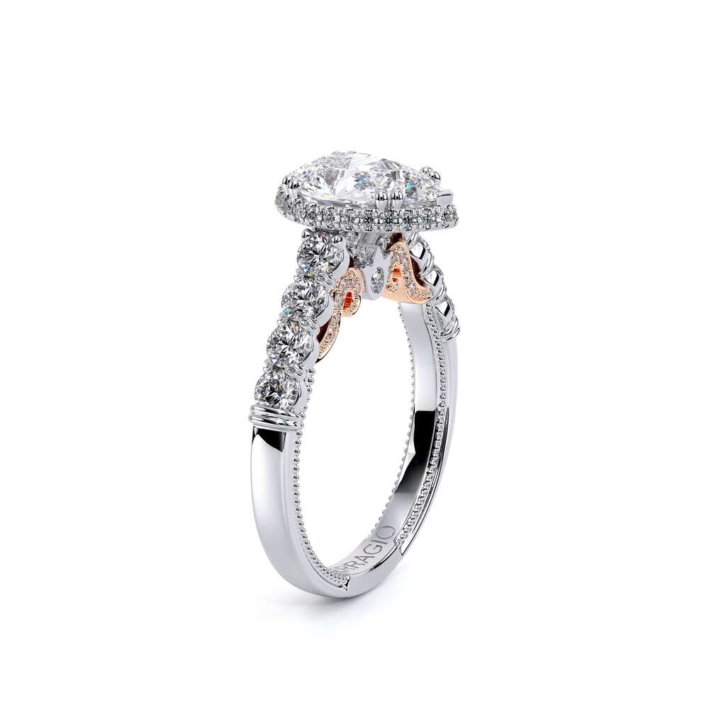 Verragio Halo Pear Engagement Ring