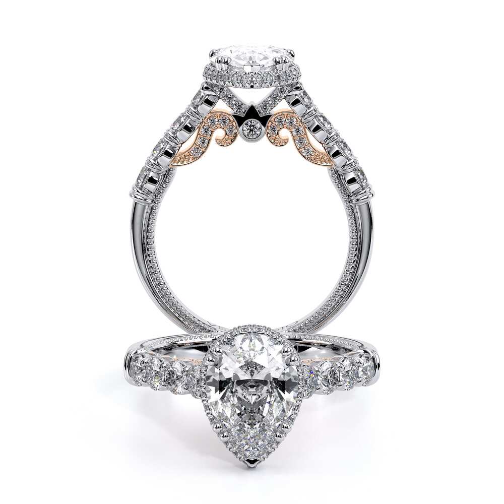 Verragio Halo Pear Engagement Ring