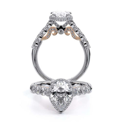 Verragio Halo Pear Engagement Ring