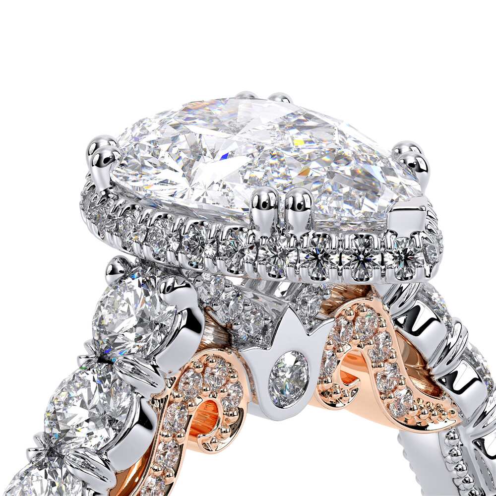 Verragio Halo Pear Engagement Ring