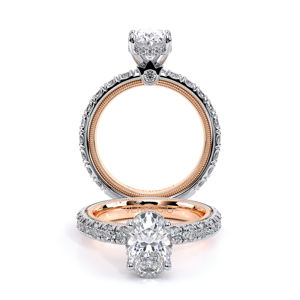 Verragio Pave Oval Engagement Ring