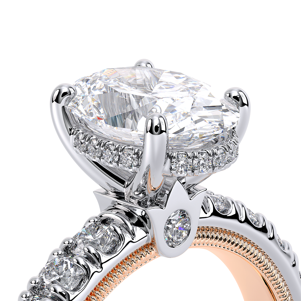 Verragio Pave Oval Engagement Ring