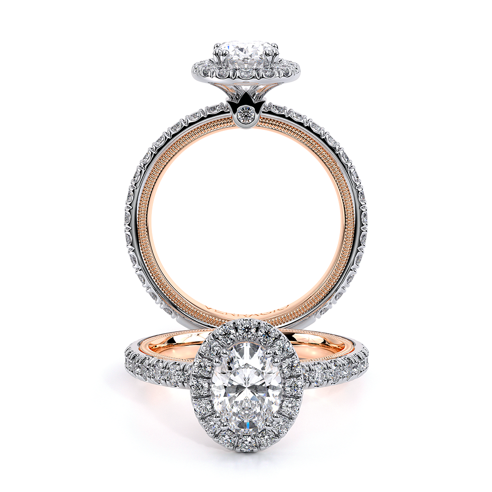 Verragio Pave Oval Engagement Ring