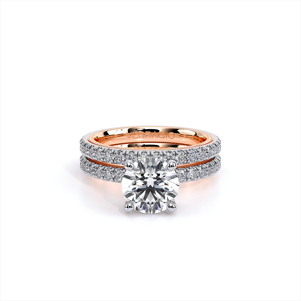 Verragio Pave Round Engagement Ring