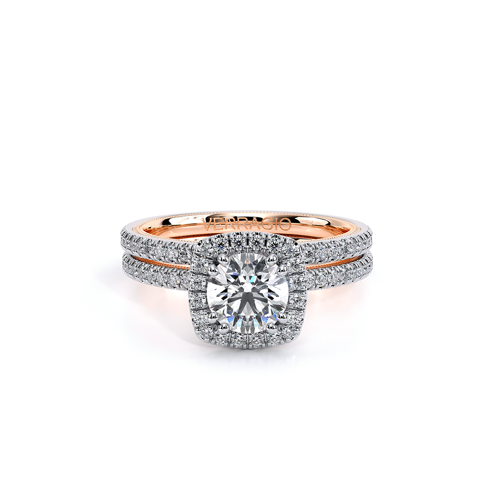 Verragio Halo Round Engagement Ring