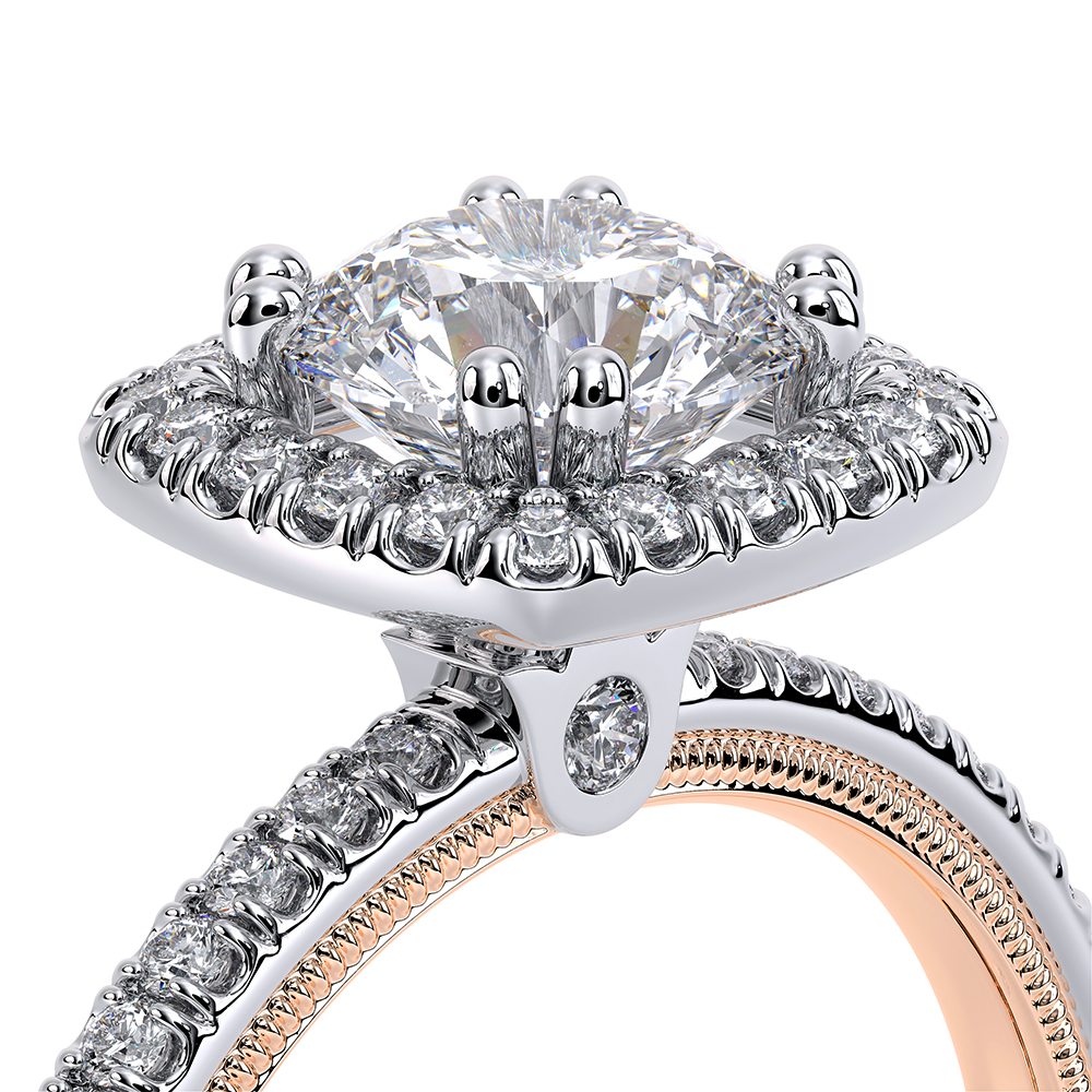 Verragio Halo Round Engagement Ring