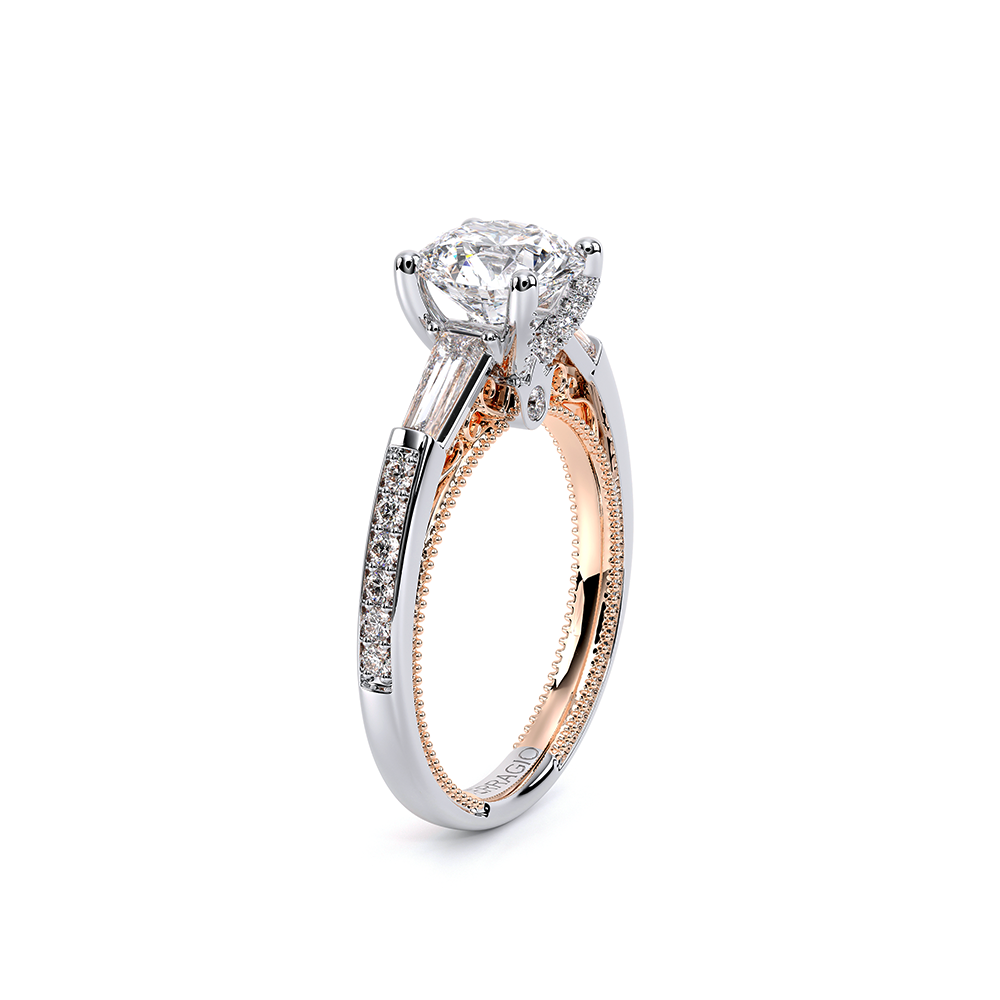 Verragio Three-Stone Round Engagement Ring