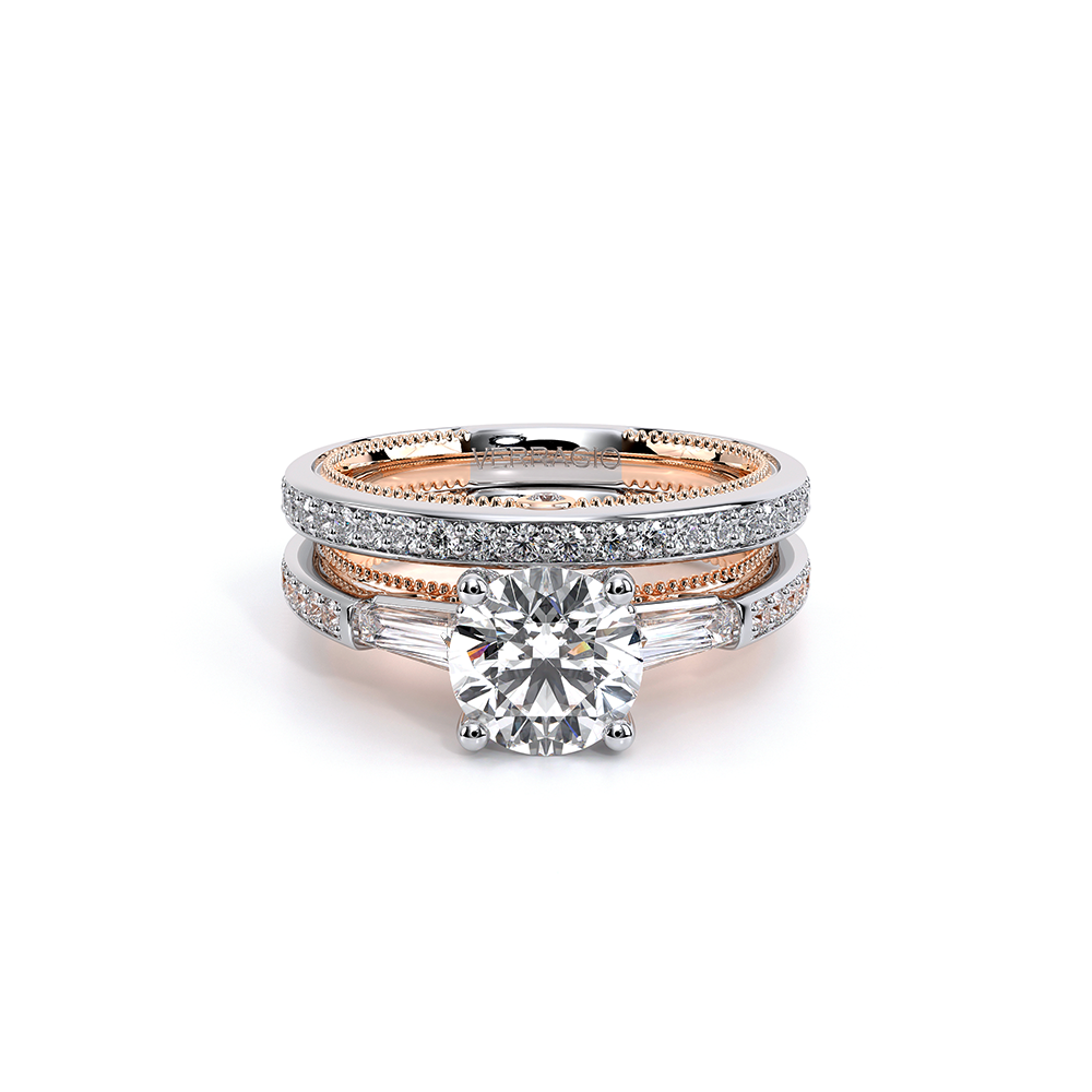 Verragio Three-Stone Round Engagement Ring