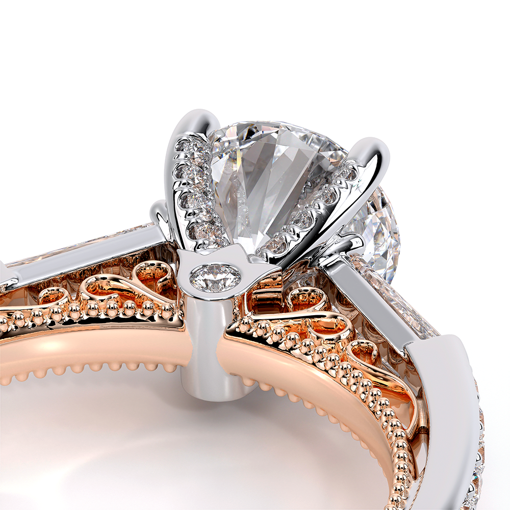 Verragio Three-Stone Round Engagement Ring