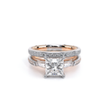 Verragio Three-Stone Princess Engagement Ring