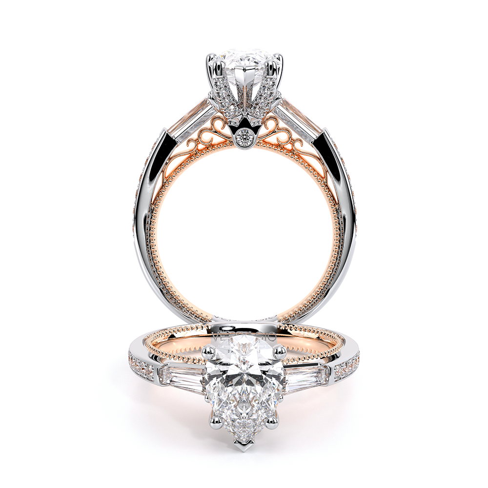 Verragio Three-Stone Pear Engagement Ring