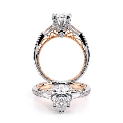 Verragio Three-Stone Pear Engagement Ring