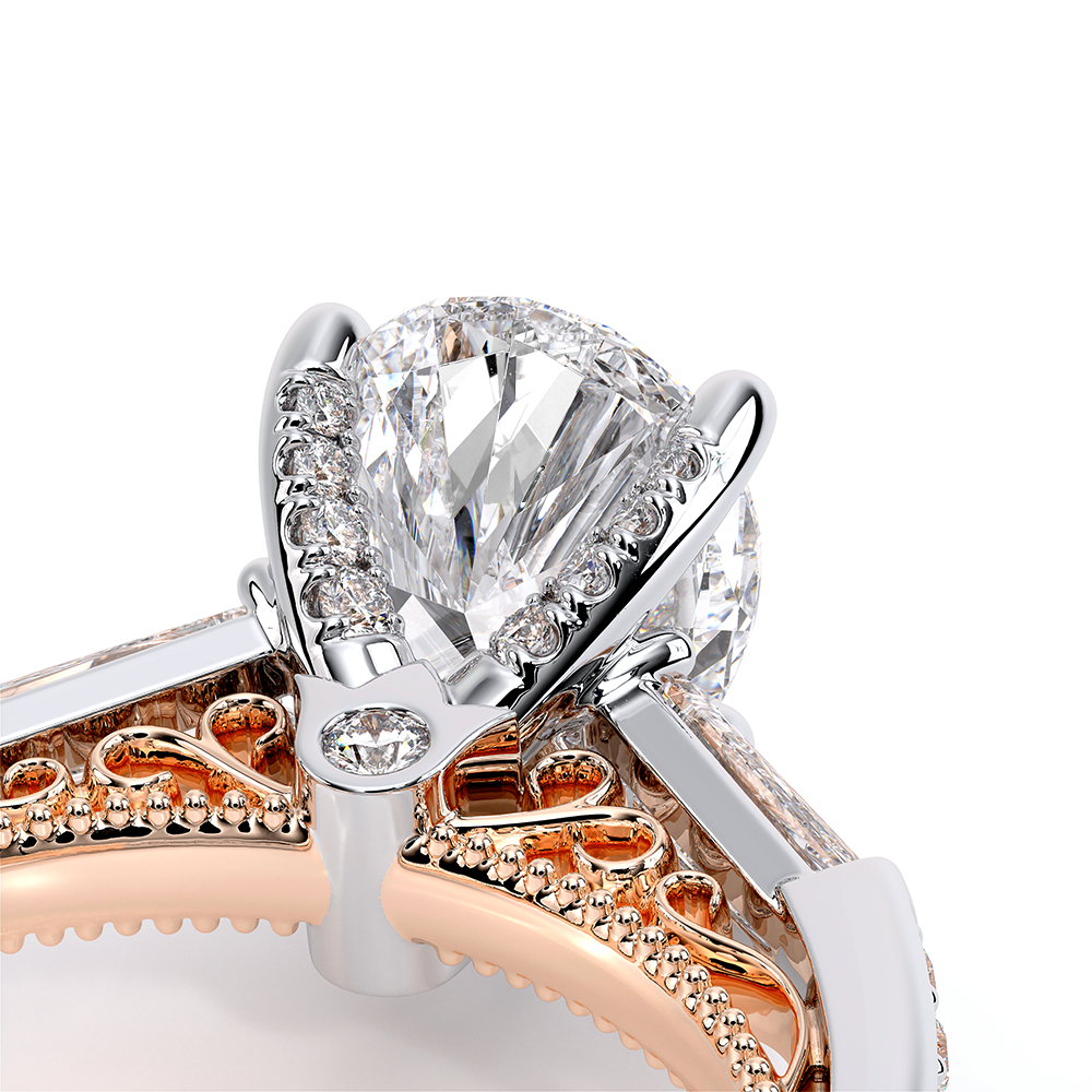 Verragio Three-Stone Pear Engagement Ring