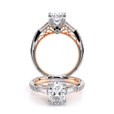 Verragio Three-Stone Oval Engagement Ring