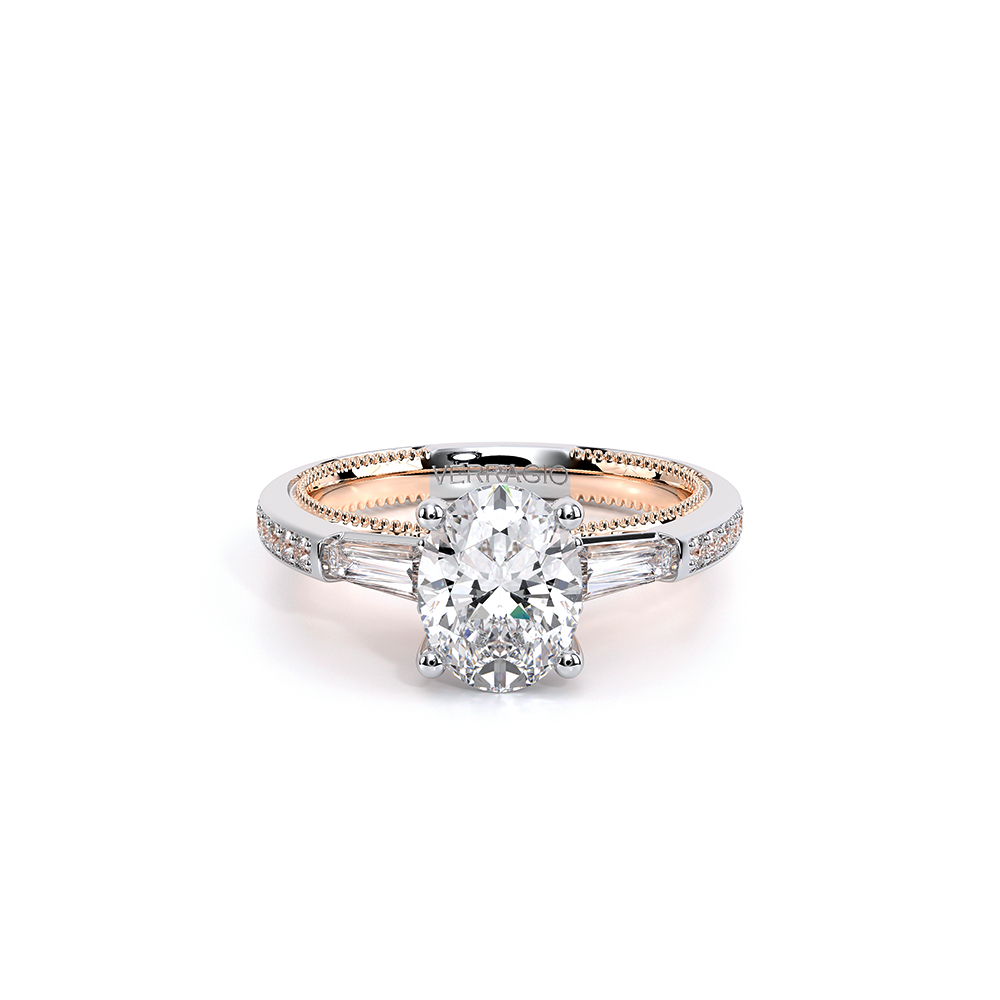 Verragio Three-Stone Oval Engagement Ring