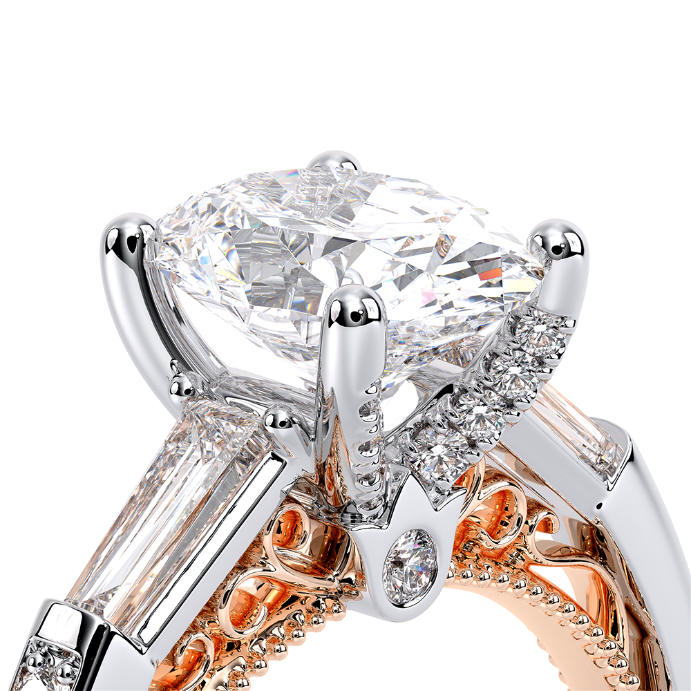 Verragio Three-Stone Oval Engagement Ring