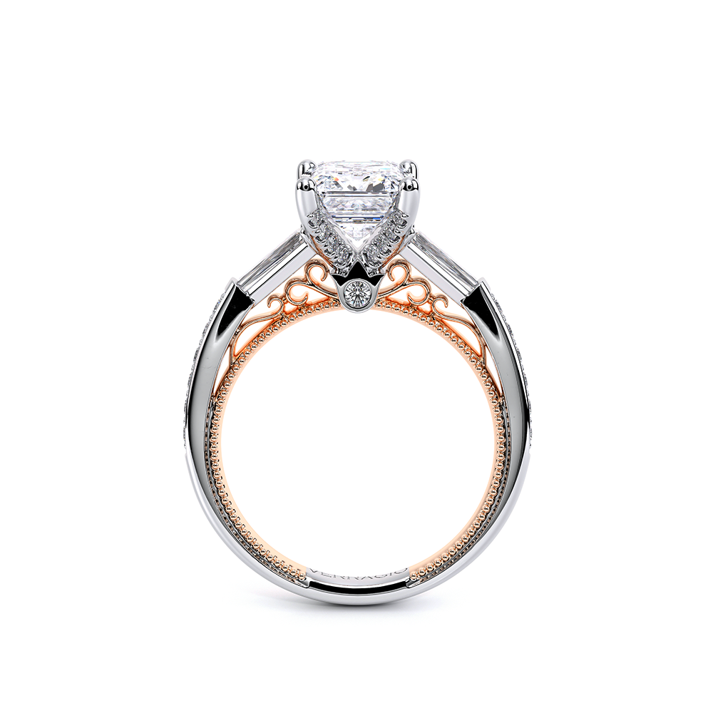 Verragio Three-Stone Emerald Engagement Ring