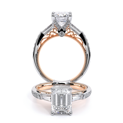 Verragio Three-Stone Emerald Engagement Ring