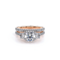 Verragio Three-Stone Round Engagement Ring