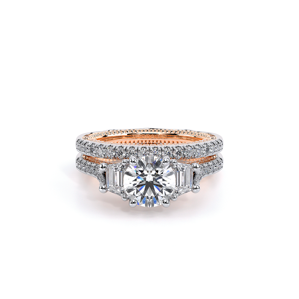 Verragio Three-Stone Round Engagement Ring