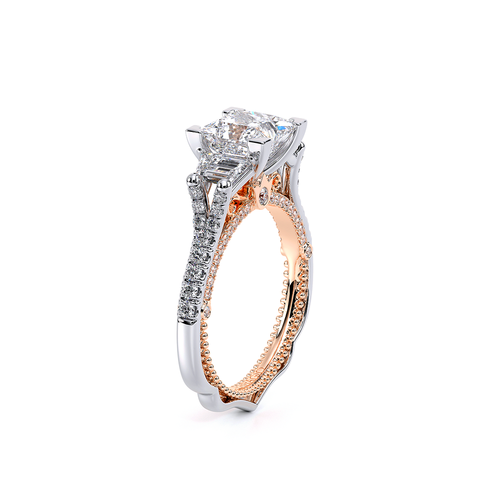 Verragio Three-Stone Princess Engagement Ring