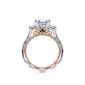 Verragio Three-Stone Princess Engagement Ring