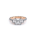 Verragio Three-Stone Princess Engagement Ring