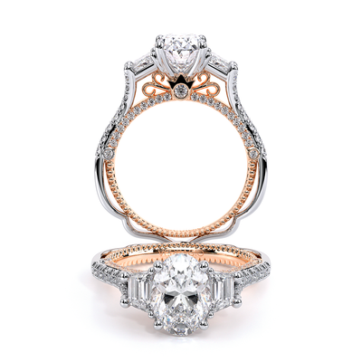 Verragio Three-Stone Oval Engagement Ring