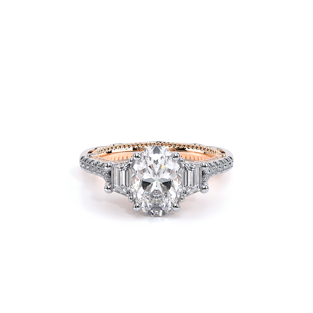 Verragio Three-Stone Oval Engagement Ring
