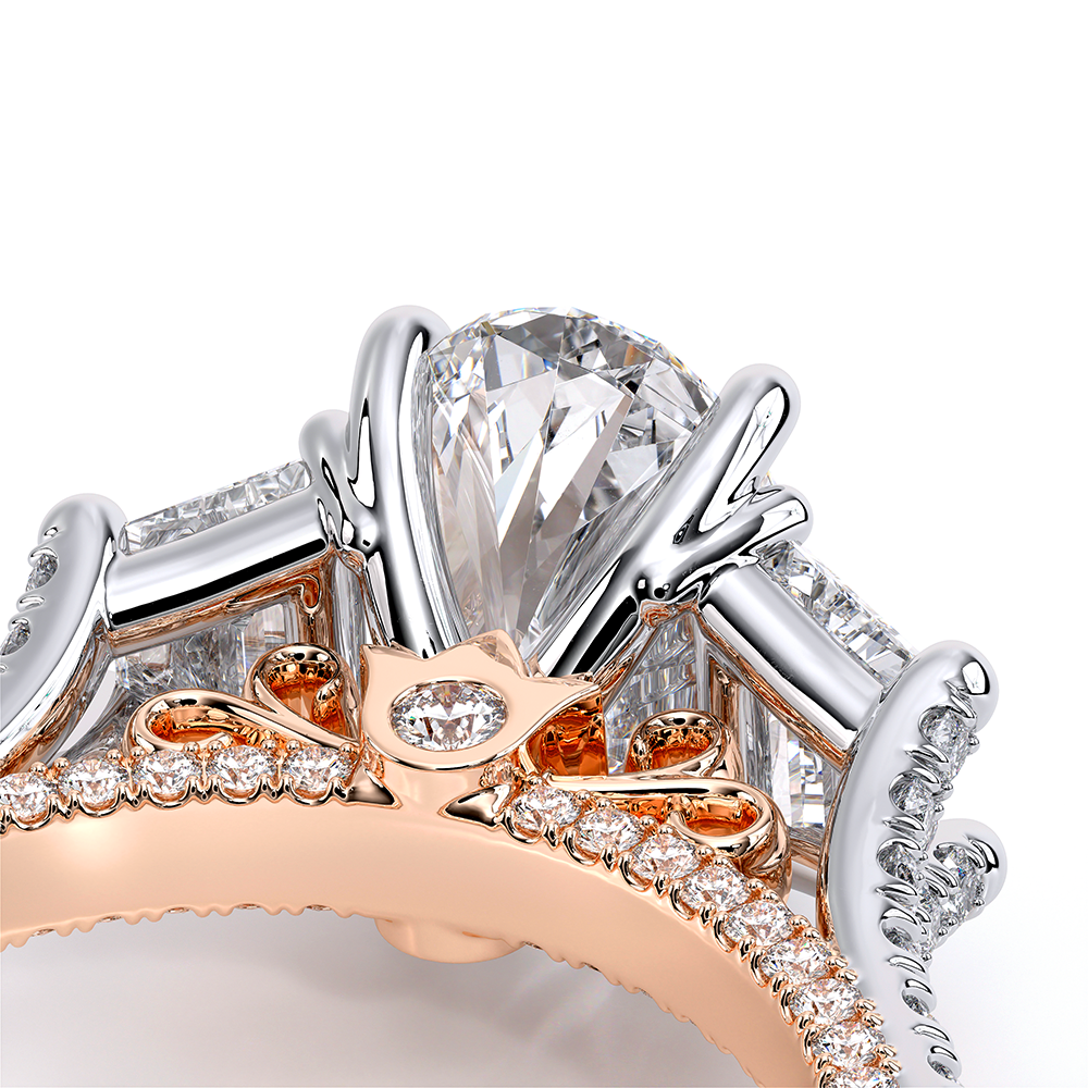 Verragio Three-Stone Oval Engagement Ring