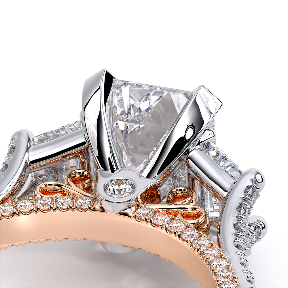 Verragio Three-Stone Emerald Engagement Ring