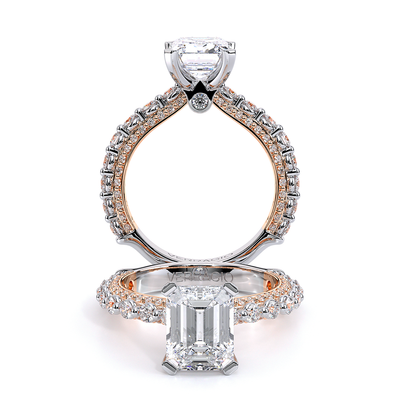 Verragio Pave Emerald Engagement Ring