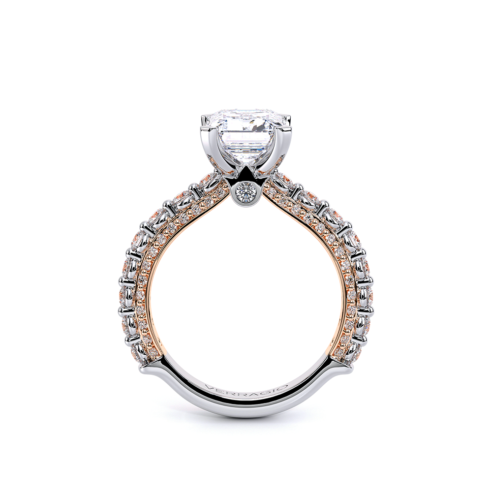 Verragio Pave Emerald Engagement Ring