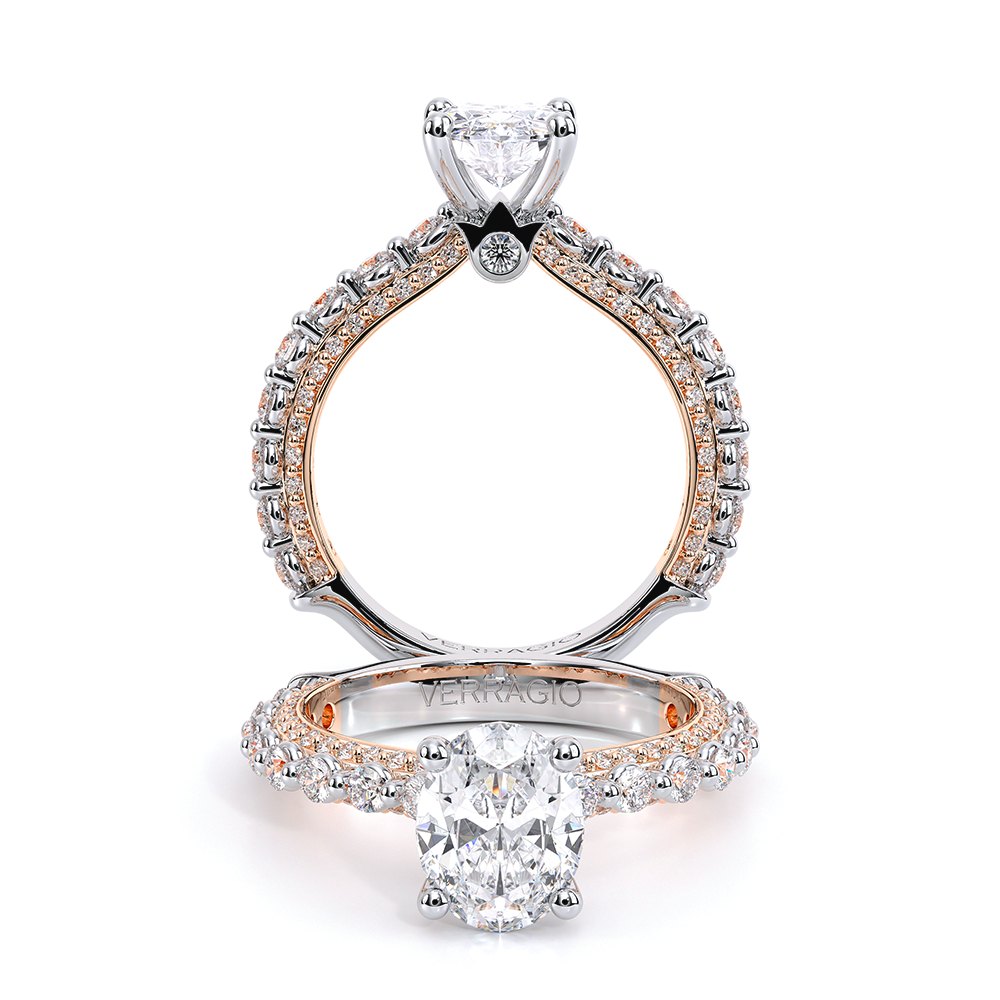 Verragio Pave Oval Engagement Ring