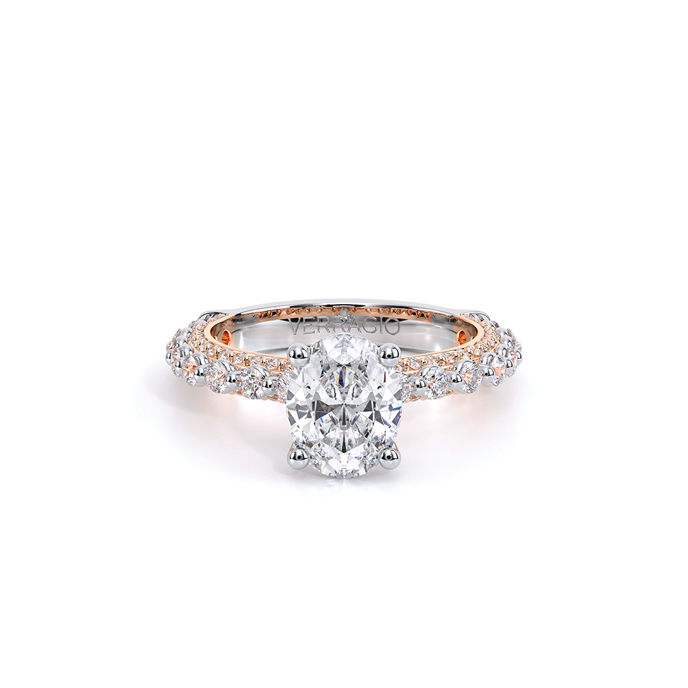 Verragio Pave Oval Engagement Ring