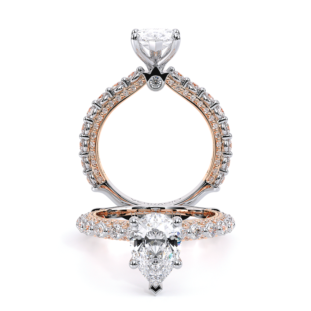 Verragio Pave Pear Engagement Ring