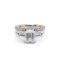 Renaissance-991EM-S-18K Two Tone Emerald
