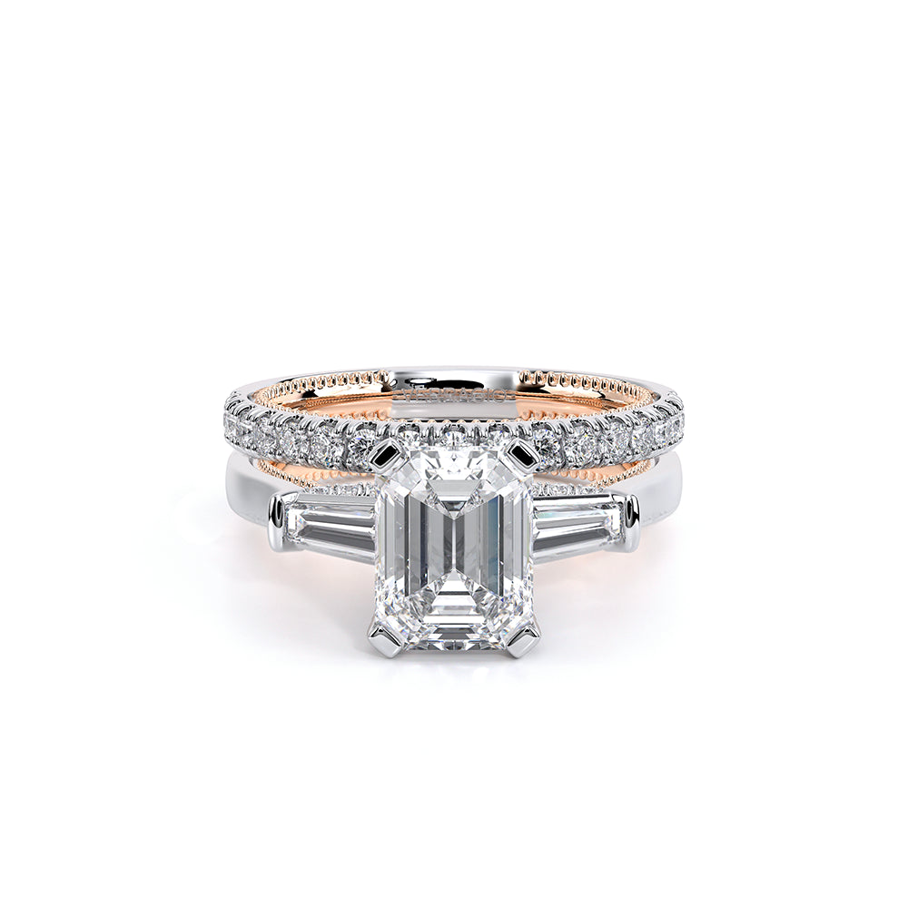 Renaissance-991EM-S-14K Two Tone Emerald