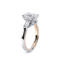 Renaissance-991EM-S-14K Two Tone Emerald