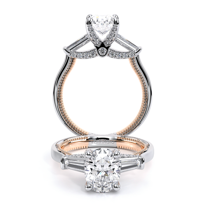 Verragio Three-Stone Oval Engagement Ring