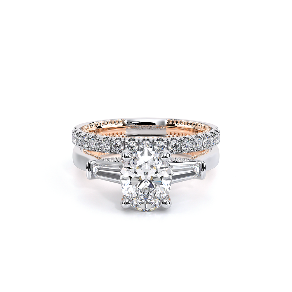 Verragio Three-Stone Oval Engagement Ring