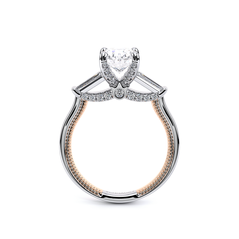 Verragio Three-Stone Oval Engagement Ring