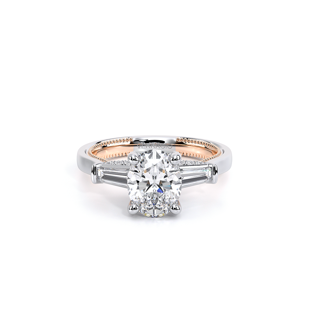 Verragio Three-Stone Oval Engagement Ring