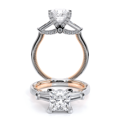 Verragio Three-Stone Princess Engagement Ring