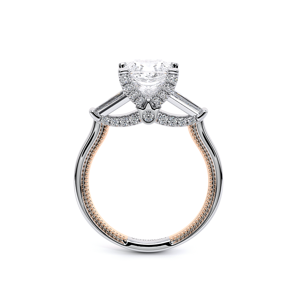 Verragio Three-Stone Princess Engagement Ring
