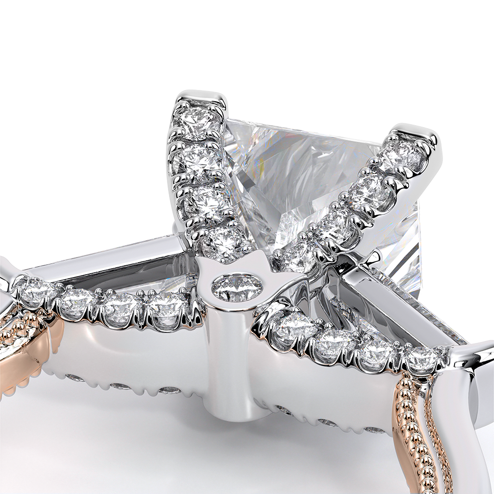 Verragio Three-Stone Princess Engagement Ring
