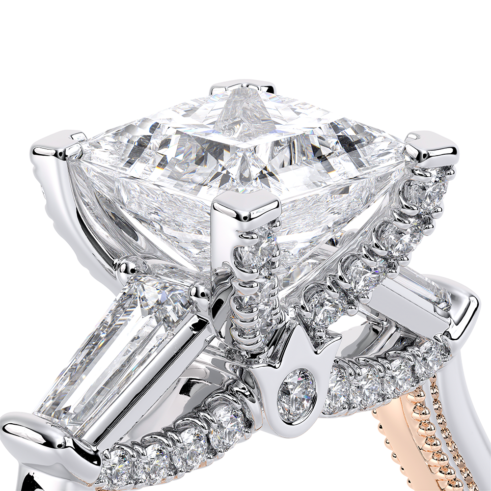 Verragio Three-Stone Princess Engagement Ring