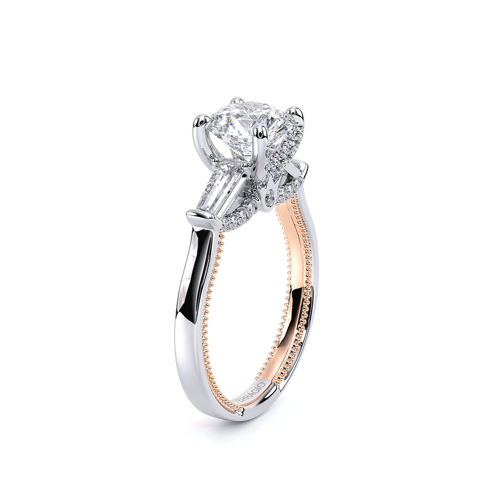 Verragio Three-Stone Round Engagement Ring